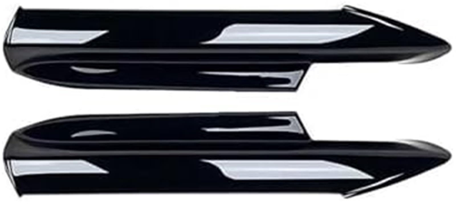 XYWOPO Splitter Frontstoßstangenlippen-Bodykit Spoilersplitter Stoßstangen-Canard-Lippensplitter Autozubehör, for BMW, 3er E90 E91 Tech 2005-2008 Lippensplitter (Glanzschwarze Lippe) Autospoiler-Split von XYWOPO