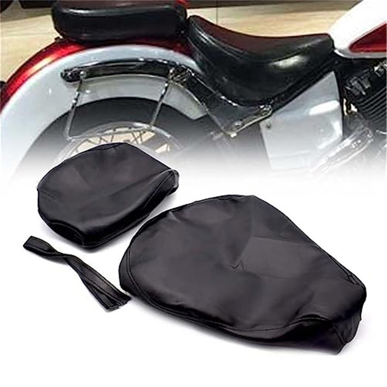 XYWOPO V Star 650 Dickes schwarzes PU-Leder-Motorrad, for Sitz, Bezug, Kissenschutz, wasserdicht, for V-Star 650 Dragstar XVS650 Zubehör Motorrad-Sitzbezug XYWOPO V Star 650 Dickes schwarzes PU-Leder-Motorrad, for Sitz, Bezug, Kissenschutz, wasserdicht, for V-Star 650 Dragstar XVS650 Zubehör Motorrad-Sitzbezug von XYWOPO