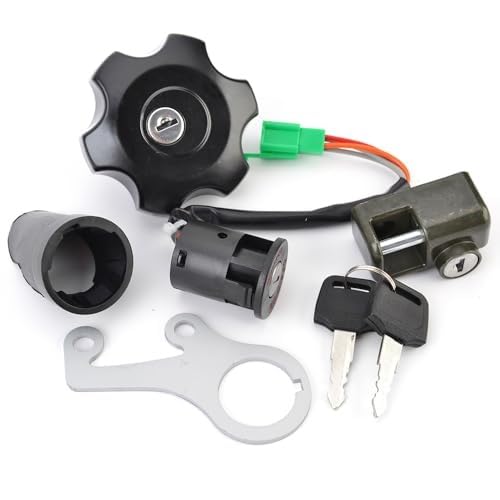 XYWOPO Zündschalter Tankdeckel, for Sitz, Schlossschlüsselsatz, nur for DRZ400 DR-Z400SM 2010-2019, for E03 E28 37101-29812 44200-29821 44200-29820 37110-29FA0 37101-29812 37101-29811 von XYWOPO