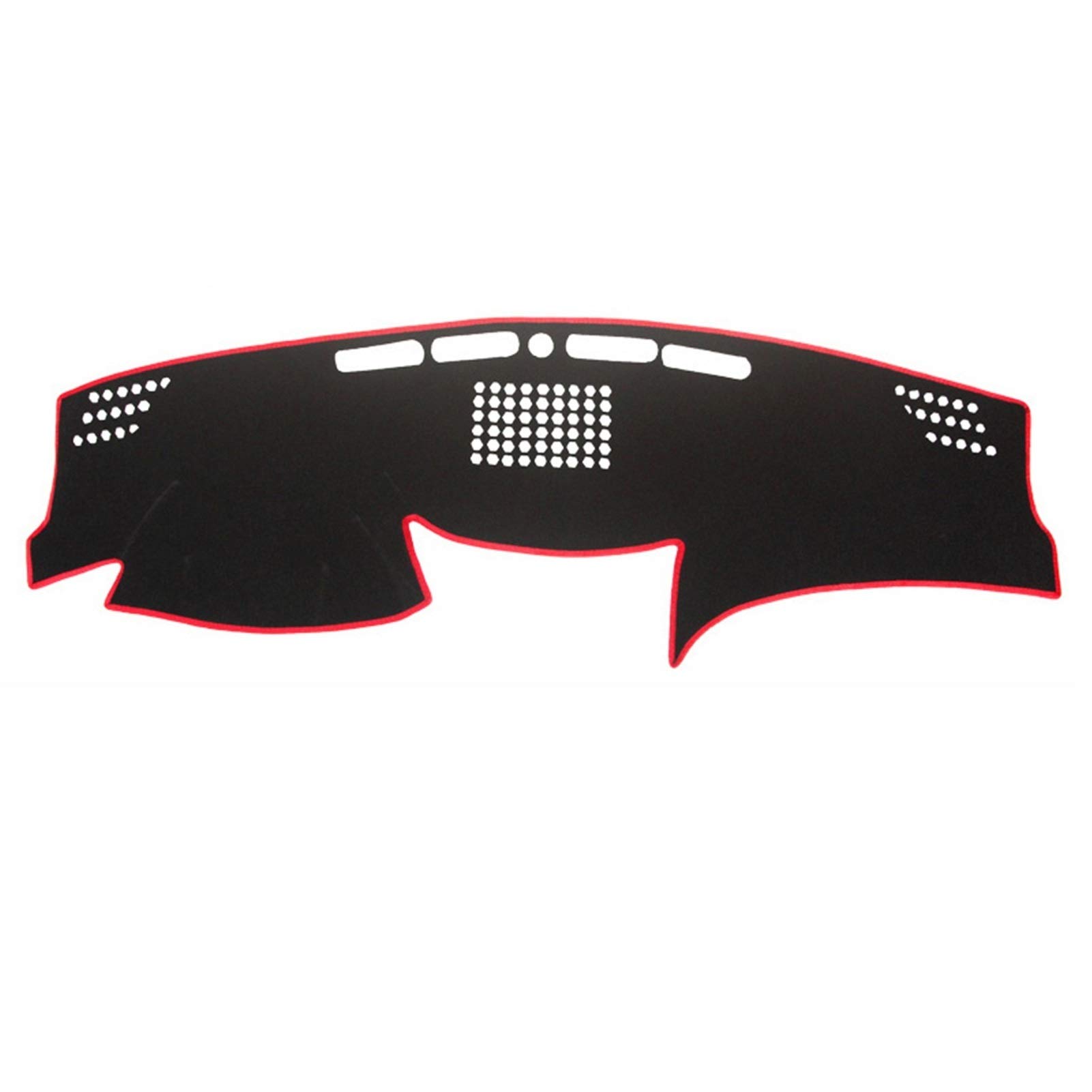 XYWOPO for Lexus, LS460 LS600 2006-2011 Innen Zubehör Auto Auto Dashboard Abdeckung Dash Matte Bord Pad Teppich Dashmat Anti-Uv matten Auto-Armaturenbrettmatte(Red Edge) von XYWOPO