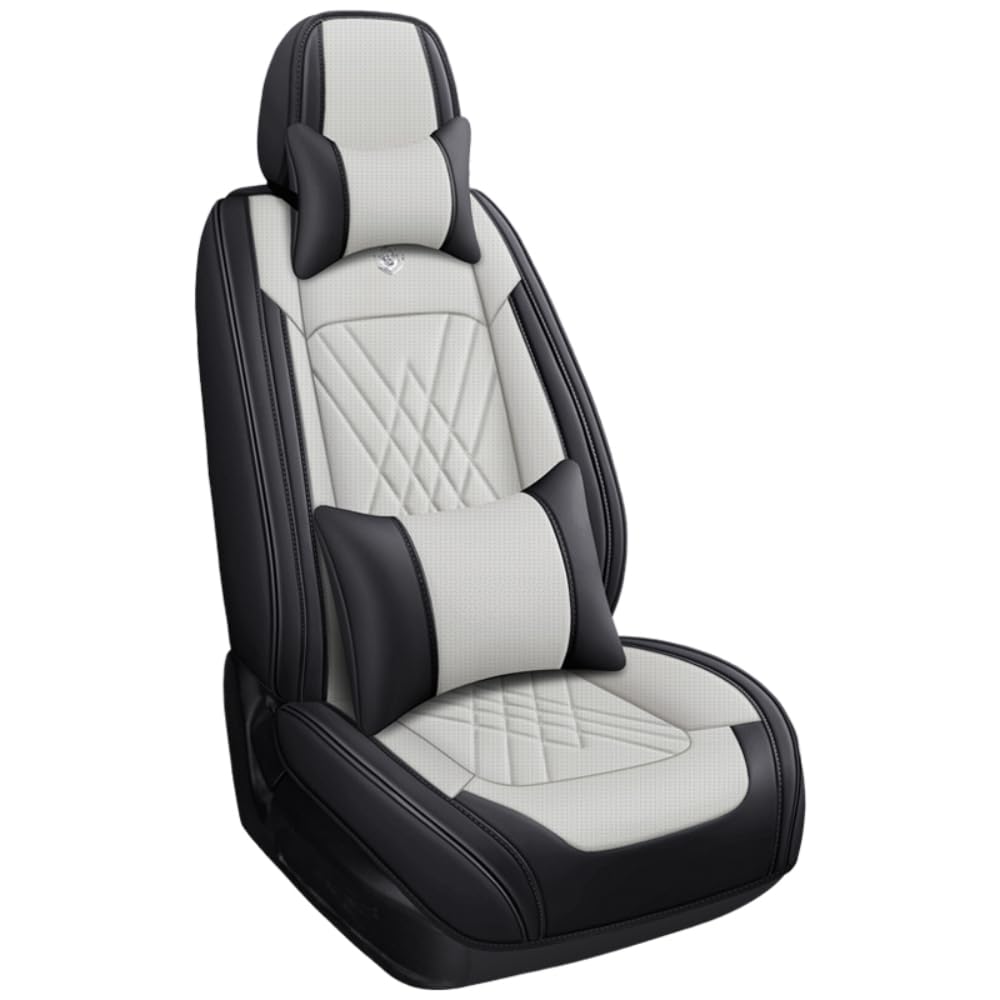 XYZASC-Autositzbezüge sind geeignet für Hyundai I10 I20 I30 I40 Ix20 Ix35 Autoschutzhüllen/Zubehör,Schwarzweiß von XYZASC
