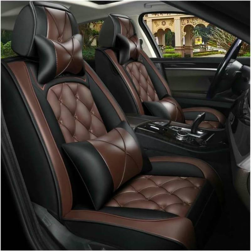 XYZASC-Autositzbezüge sind geeignet für Toy-OTA Land Cruiser Prado 90 /Land Cruiser Prado 120 /Land Cruiser Prado 150 /Land Cruiser Prado 155 /Opa Autoschutzhüllen/Zubehör,Braun von XYZASC