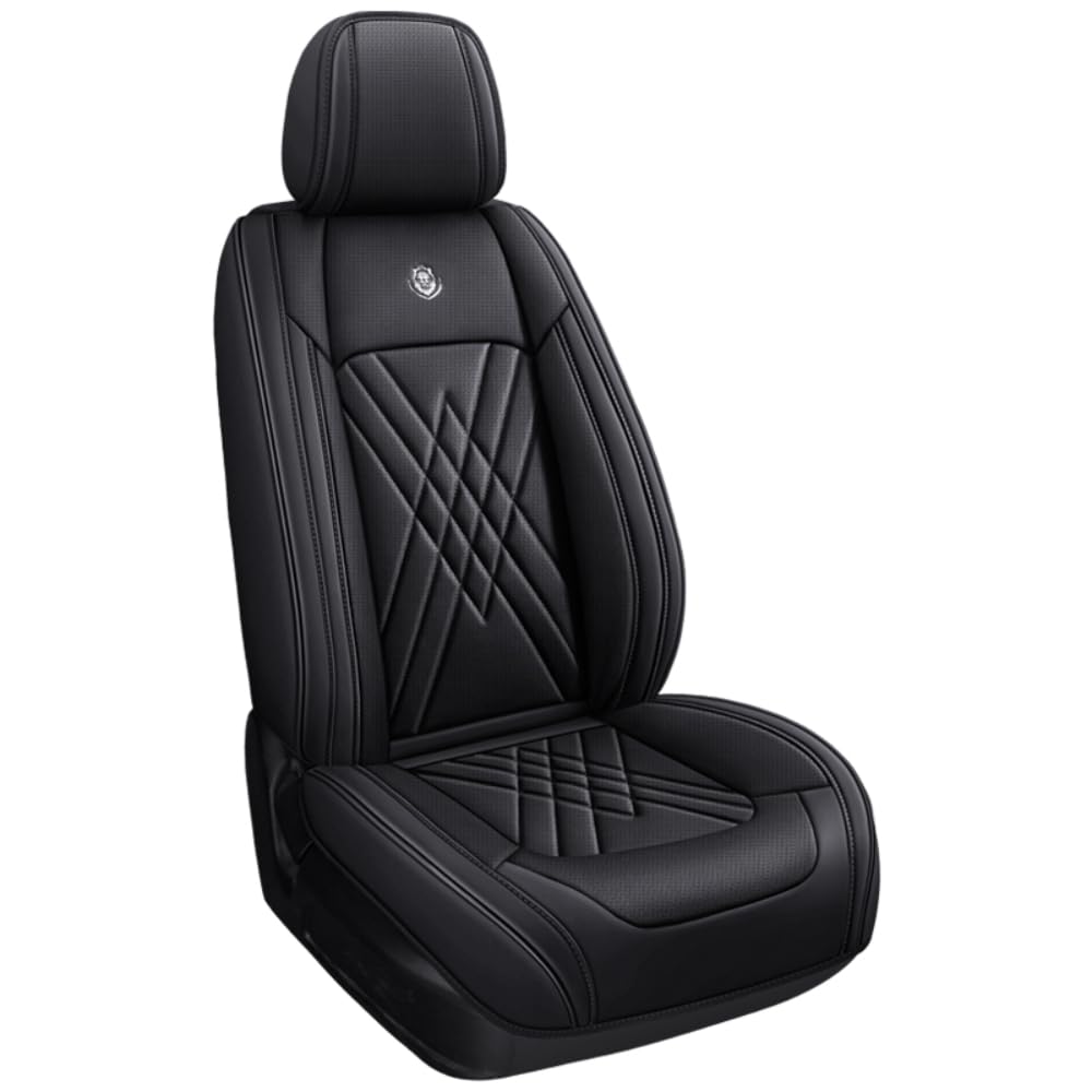 XYZASC-Autositzbezüge sind geeignet für VW Passat B5 B6 B7 B8 Polo Touareg Golf 4 5 6 7 Bora Candy Magotan Sagitar Sportsvan Phideon GOL Autoschutzhüllen/Zubehör,Schwarz von XYZASC