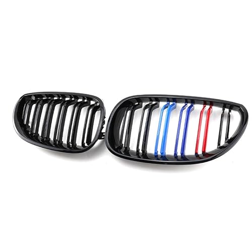 Auto Frontgitter Kühlergrill, für BMW 5 Series E60 2005-2009 Frontstoßstange Front Kühlergrille Rahmen,B von XYghzh