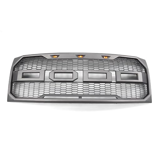 Auto Frontgitter Kühlergrill, für Ford Raptor F150 2009-2014 Frontstoßstange Front Kühlergrille Rahmen,B von XYghzh