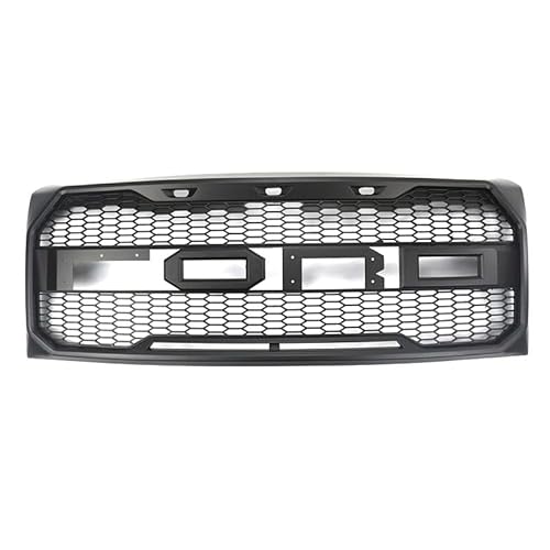 Auto Frontgitter Kühlergrill, für Ford Raptor F150 2009-2014 Frontstoßstange Front Kühlergrille Rahmen,C von XYghzh