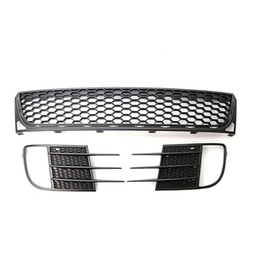 Auto Frontgitter Kühlergrill, für VW 6GTI 2009-2013 Lower grille fog lamp frame three-piece set Frontstoßstange Front Kühlergrille Rahmen von XYghzh