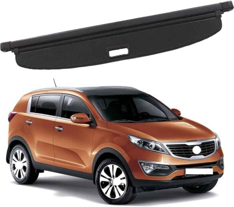 XYghzh Kofferraumabdeckung für Kia Sportag 2010-2015,Versenkbare Hintere Kofferraum Hutablage Sicherheitsschildabdeckung von XYghzh