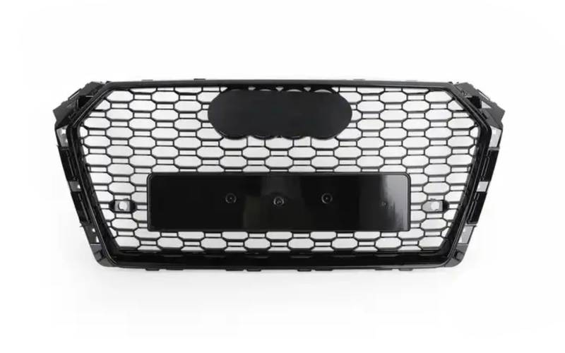 XYghzh Kühlergrill Glanz Doppelsteg Grill Front Frontgrill Kompatibel für Audi A4 B9 2016 2017 2018, Grill Kühlergrill Vorne Doppelsteg Nieren von XYghzh
