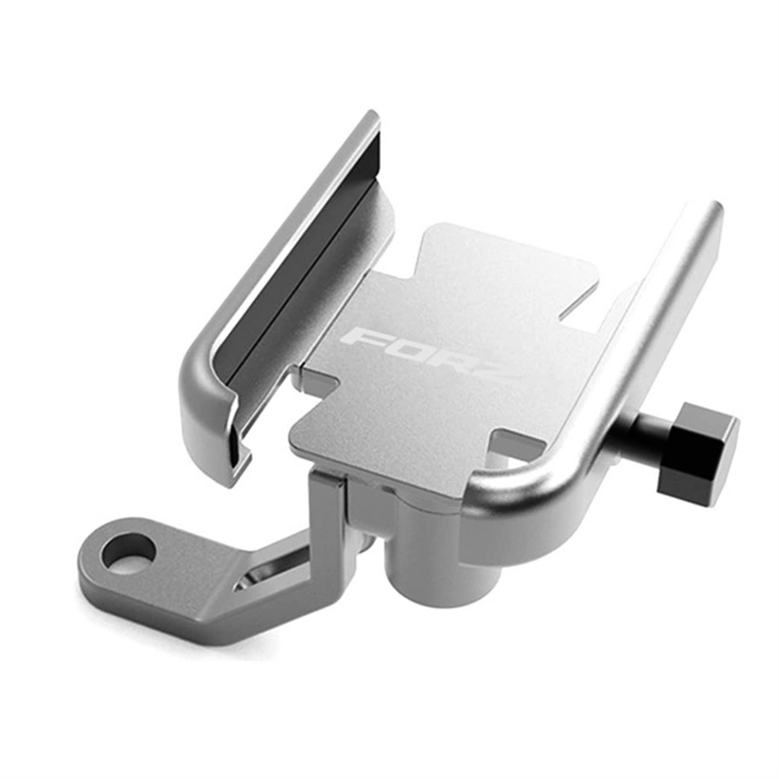 XZLDSD Für Honda Forza 125 250 300 350 750 Motorrad Handyhalter GPS Navigator Rückspiegel Lenkerhalterung Zubehör (Farbe : Mirror Type Silver) von XZLDSD