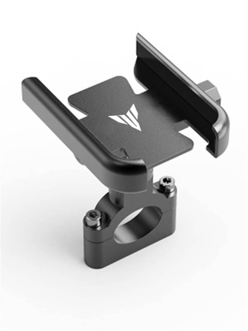 Für Yamaha MT03 MT07 MT09 MT10 MT25 MT 03 07 09 10 25 Motorrad Lenker Spiegel Handyhalter GPS Ständer Halterung (Farbe : Handlebar Black) von XZLDSD