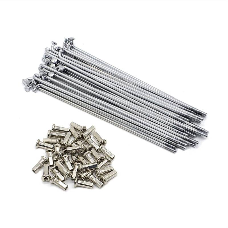 36 stücke Motorrad Hintere Reifenräder Speiche Rim Hub Nippel Edelstahl 17 "Für Hon-Da SS50 C70 CL70 CT90 CT110 C110 CD70 (Color : A) von XZMALZYC
