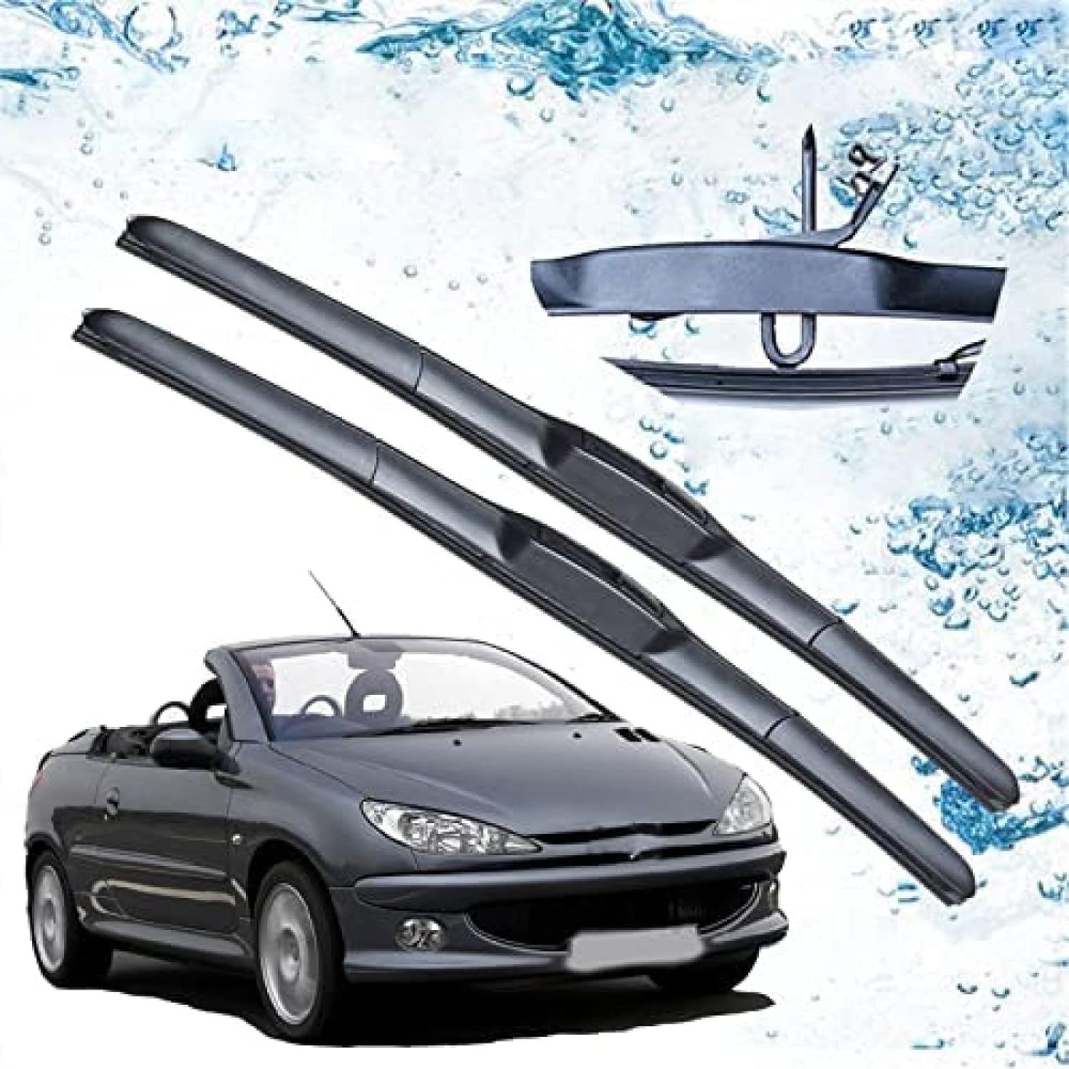 XZQSJHP Auto Scheibenwischer für Peugeot 206sw 2001-2006,Scheibenwischerblatt Frontscheibe Scheibenwischerblätter XZQSJHP Auto Scheibenwischer für Peugeot 206sw 2001-2006,Scheibenwischerblatt Frontscheibe Scheibenwischerblätter von XZQSJHP