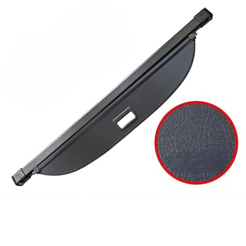 XZXZVB Kofferraumabdeckung, Gepäck, kompatibel mit Gepäckträger, Vorhang-Zugschnalle, schwarz, einziehbare Laderaumabdeckung, kompatibel mit Equinox Captiva Menlo Orlando, Zubehör(for Equinox PU) von XZXZVB