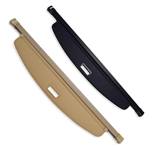 XZXZVB Kofferraumabdeckung Kompatibel for Peugeot 3008 2009-2017 Sicherheitsschild Heckgepäckvorhang Einziehbare Trennwand Privatsphäre Autozubehör(Beige1) von XZXZVB