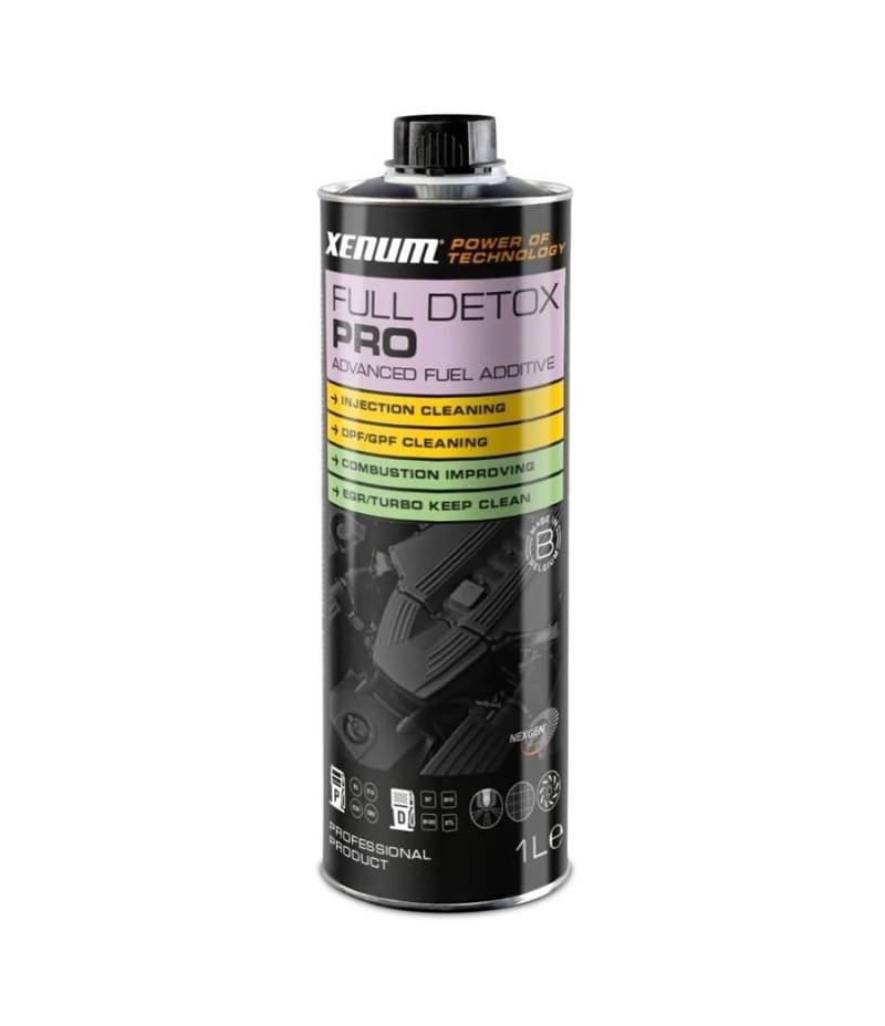 XENUM - Full Detox Pro 1 l Reiniger für Einspritzdüsen, FAP, DPF, Turbo von Xenum
