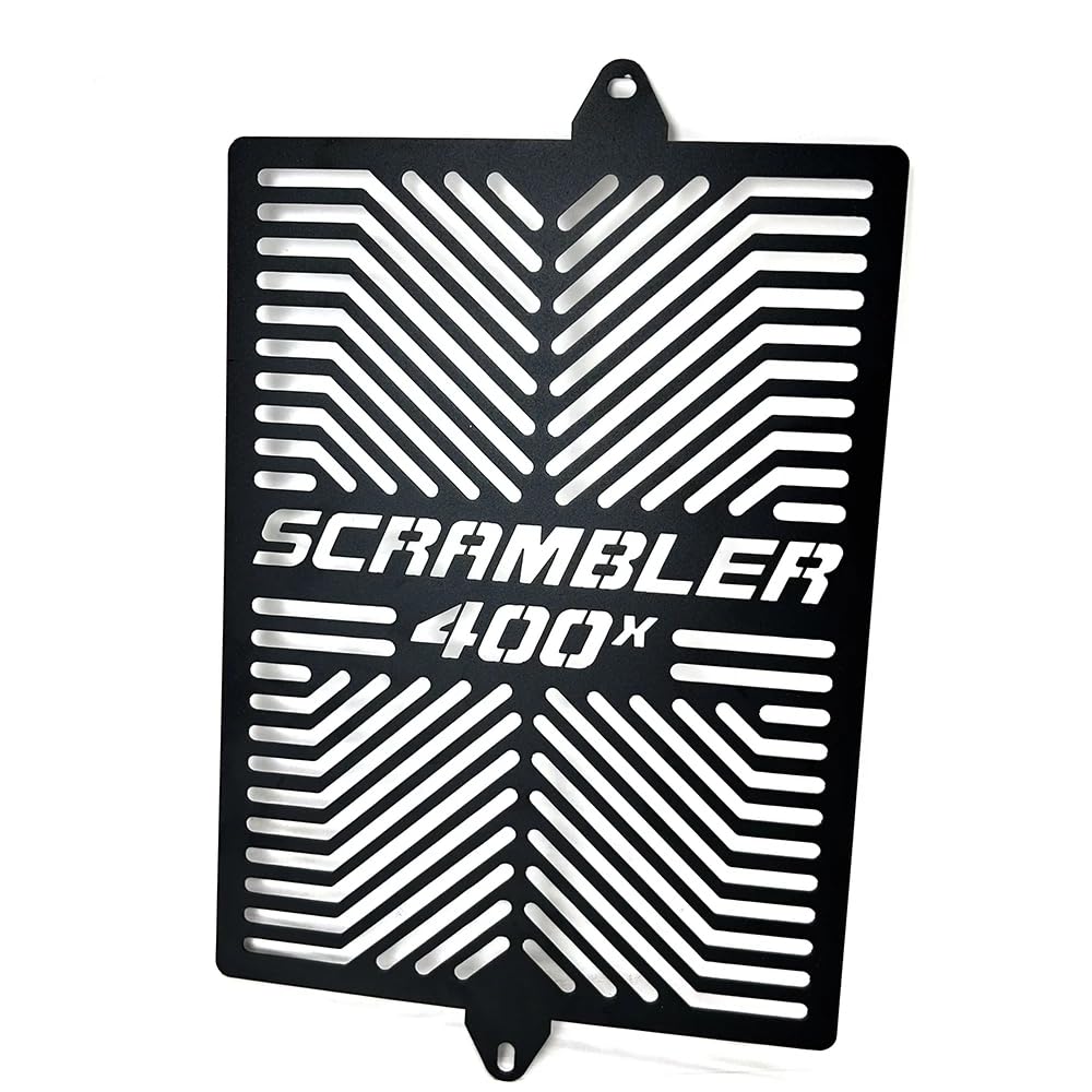Kühlergrill Guard Cover Protector Kompatibel mit für Triumph Scrambler 400X 2024 Motorrad Netzschutz (Schwarz) von Xerial