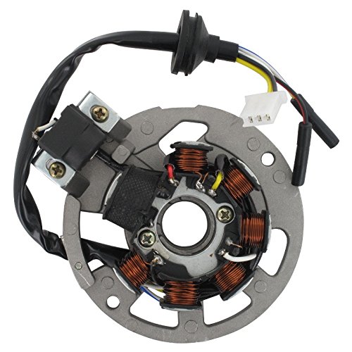 Xfight-Parts Ankerplatte mit Pick-up aussenliegend 5 Kabel 1x3 und 2x1 Pol. 2Takt 50 ccm liegender Minarelli Motor AC/LC 1E40QMB Beeline (Leeb) Memory 50 von Xfight-Parts