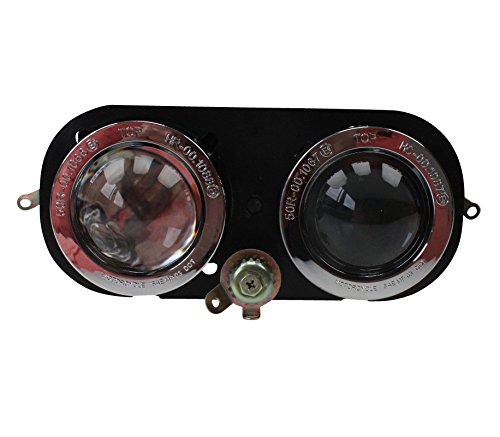 Xfight-Parts Doppelscheinwerfer komplett mit E-Marke 86592 für Rex RS 500 Xfight-Parts Doppelscheinwerfer komplett mit E-Marke 86592 für Rex RS 500 von Xfight-Parts