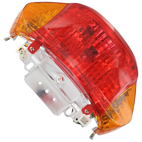 Xfight-Parts Ruecklicht komplett mit gelben Blinkerglaesern JSD50QT-13 4Takt 50ccm von Xfight-Parts