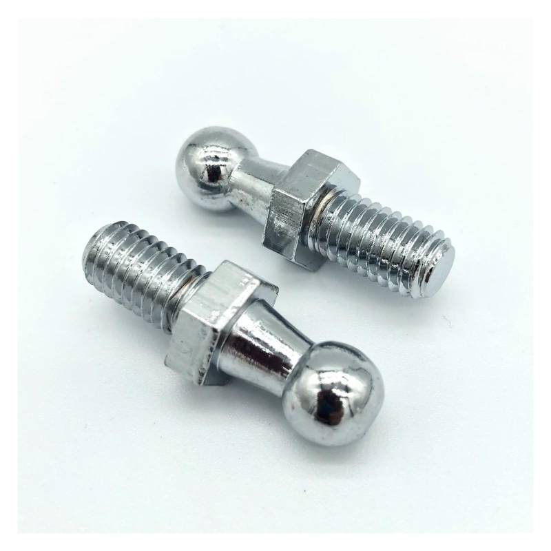 Gasdruckfeder 2x10mm M8 M6 Universal Boot Motorhaube Gas Strut End Fitting Stecker Ball Schraube Bolzen Pin Joint Ventil Für Frühling Lift Unterstützt Kofferraum Gasfeder(Inner 8mm) von Xgupxuc