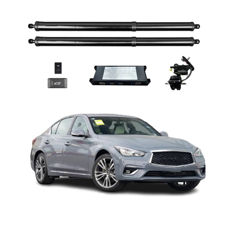 Gasdruckfeder Für Infiniti Q50 2013+, Elektrische Heckklappe, Elektrische Heckklappe, Automatischer Freisprech-Hintertüröffner Mit Fernbedienungsfunktion Kofferraum Gasfeder(Without Kick Sensor) von Xgupxuc