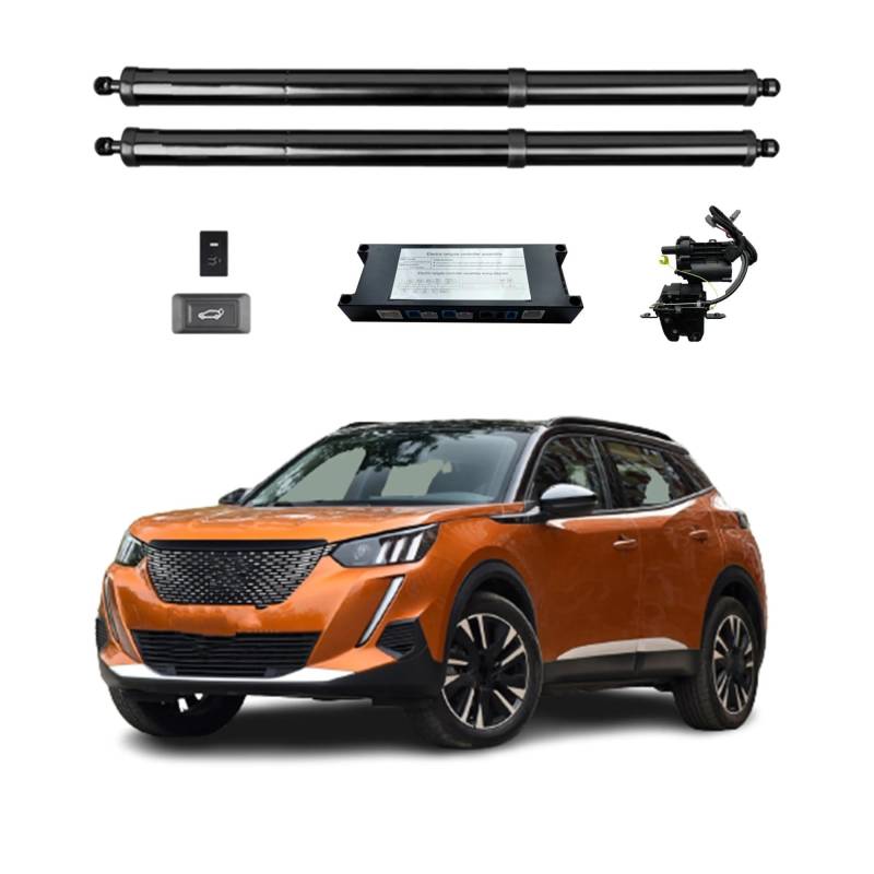 Gasdruckfeder Für Peugeot 2008 2020+ Elektrische Heckklappe Power Zurück Tür Heckklappe Heckklappe Auto Boot Stamm Strut Shock Lift Stange Antrieb Kofferraum Gasfeder(Without Kick Sensor) von Xgupxuc
