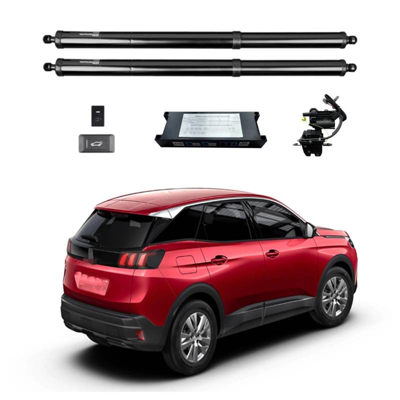 Gasdruckfeder Für Peugeot 3008 2016-2024 Elektrische Heckklappe Power Zurück Tür Heckklappe Heckklappe Auto Boot Stamm Strut Shock Lift Stange Antrieb Kofferraum Gasfeder(with Kick Sensor) von Xgupxuc