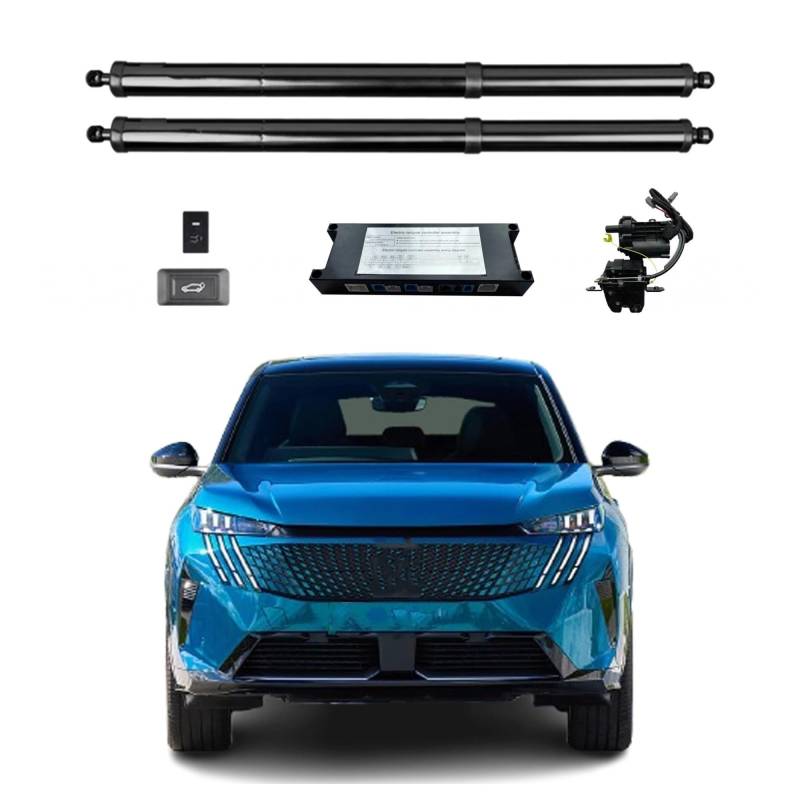 Gasdruckfeder Für Peugeot 3008 2024+ Elektrische Heckklappe Power Zurück Tür Heckklappe Heckklappe Auto Boot Trunk Strut Shock Lift Rod Actuator Kofferraum Gasfeder(with Kick Sensor) von Xgupxuc