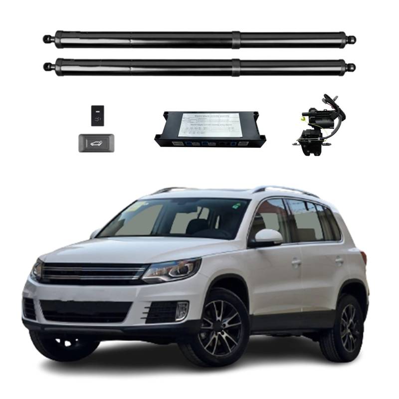 Gasdruckfeder Für VW Für Tiguan 2010-2016 Elektrische Heckklappe Power Zurück Tür Heckklappe Auto Boot Trunk Strut Shock Lift Rod Actuator Kofferraum Gasfeder(Without Kick Sensor) von Xgupxuc
