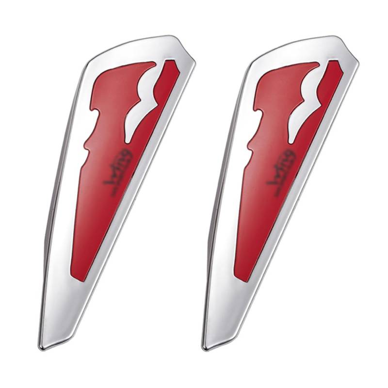 XhuangTech 1 Paar Auto Scheibenwischer Druckurizer, Universal Wing Blade Spoiler Arm Premium ABS Kunststoff Außendekoration Windschutzscheibe Ersatzteile Zubehör für Auto LKW SUV (Rot) von XhuangTech