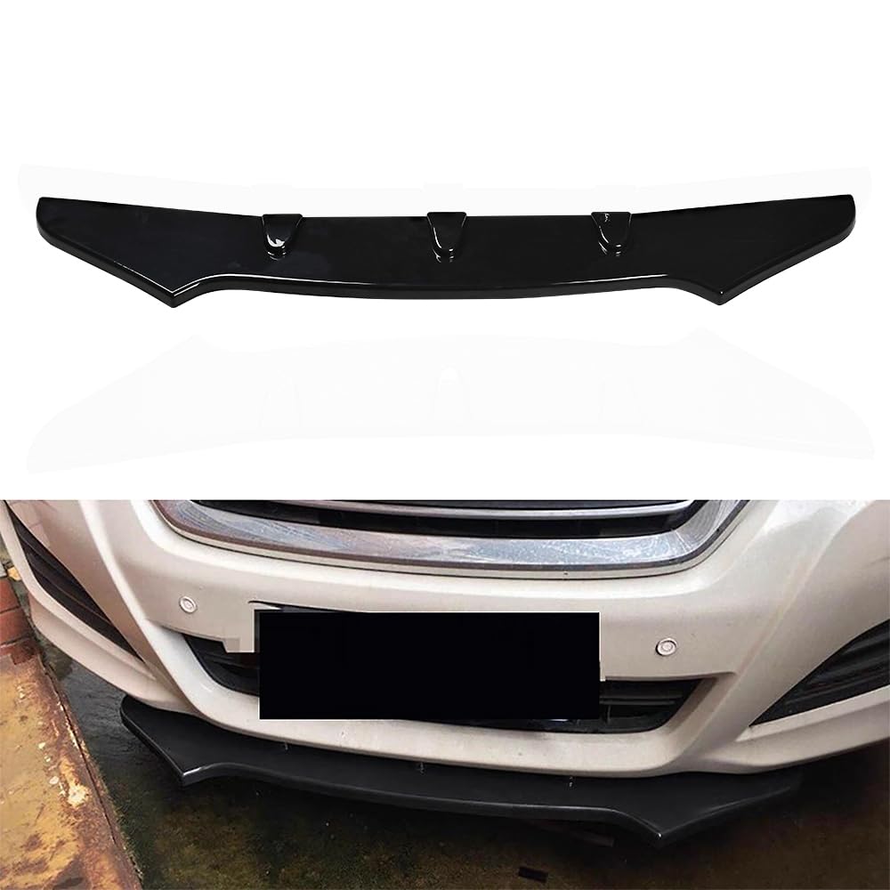 XhuangTech Auto Frontstoßstange Lippe Splitter mit 10 Bolzen Universal ABS Unterer Frontspoiler Diffusor Karosserie Protector Anti-Scratch Schwarz von XhuangTech