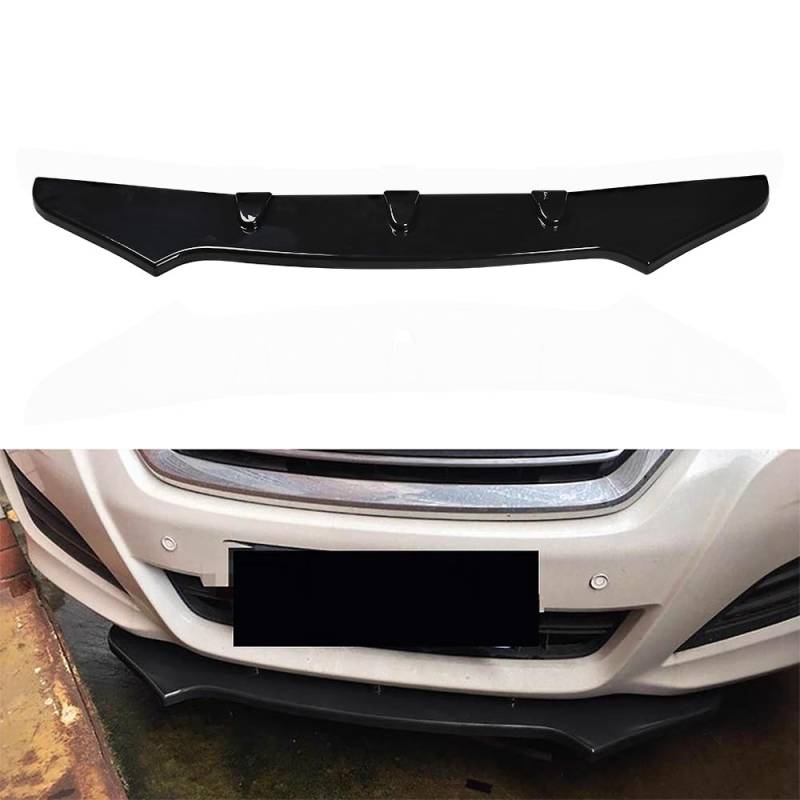 XhuangTech Auto Frontstoßstange Lippe Splitter mit 10 Bolzen Universal ABS Unterer Frontspoiler Diffusor Karosserie Protector Anti-Scratch Schwarz von XhuangTech