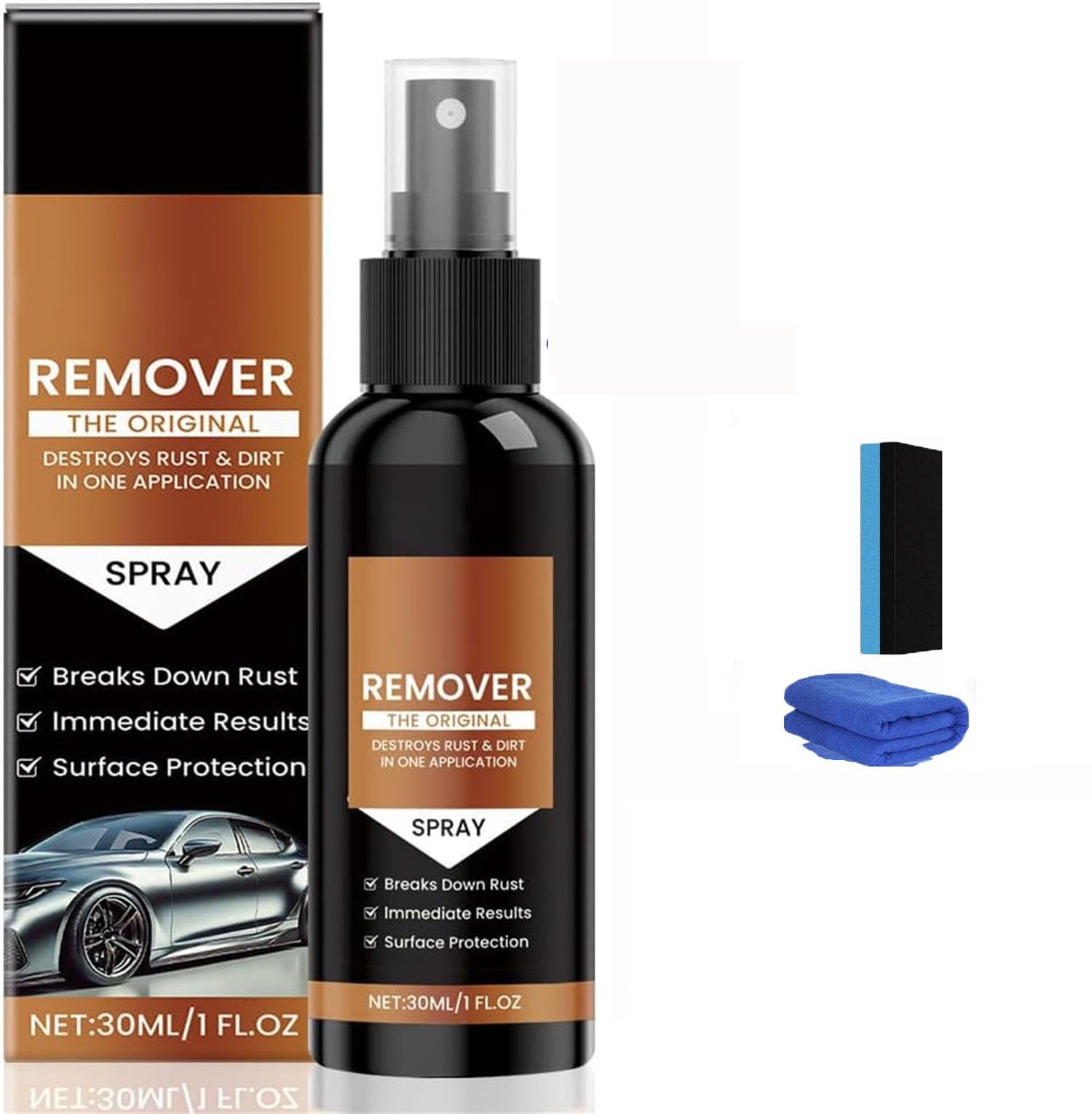 XiChiu Rust Remover Spray,Car Scratch Remover,Iron Stain Cleaner,Heavy Duty Rust Dissolver for Metal,Cars and Chains (1 Pcs) von XiChiu