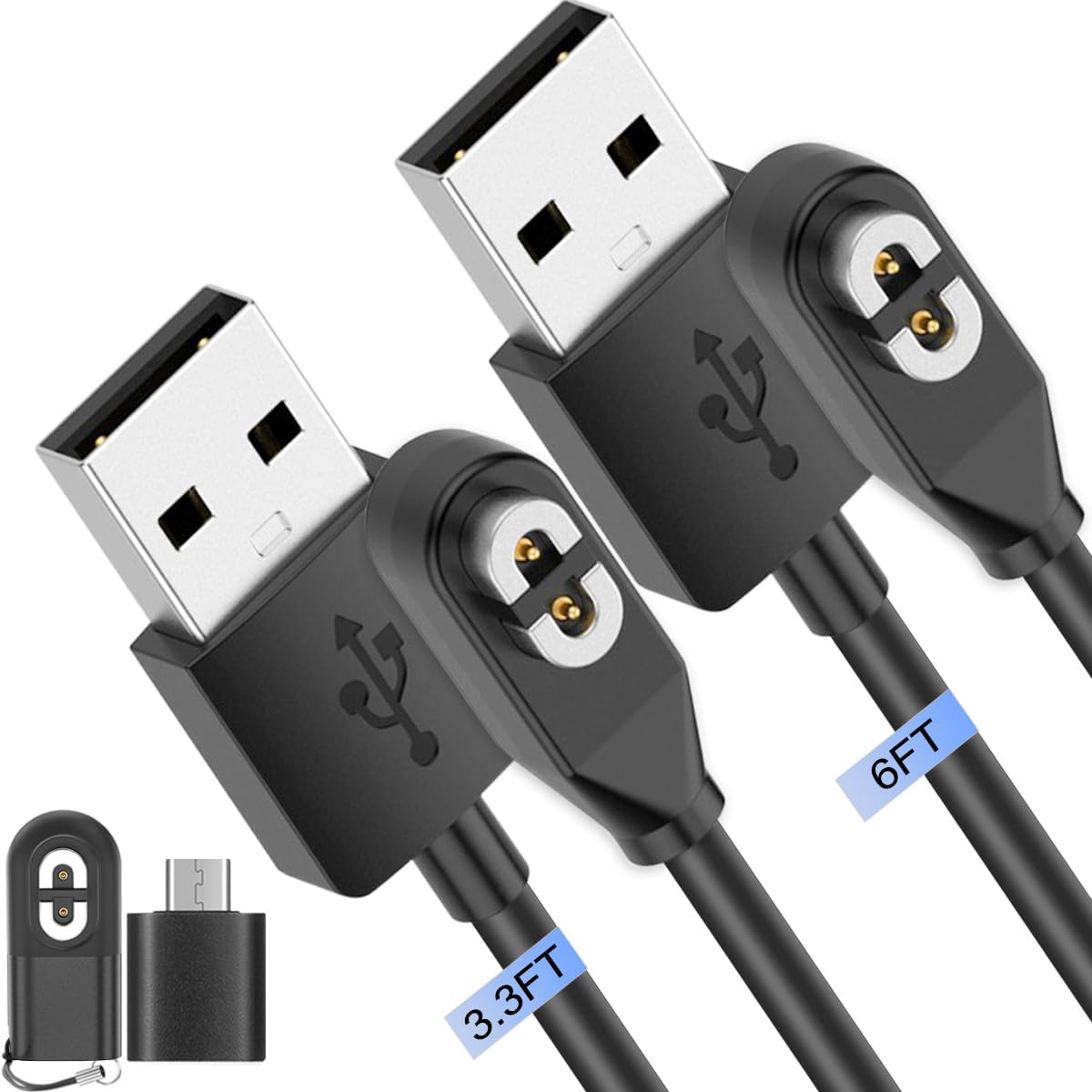 Xiatiaosann 2er-Pack Magnetisches Ladekabel für Shokz für AfterShokz Aeropex AS800/OpenRun Pro/OpenRun/OpenRun Mini/OpenComm Knochenleitung, Kopfhörer-Ladegerät, mit 1 Ersatz-USB-C-Ladeadapter Xiatiaosann 2er-Pack Magnetisches Ladekabel für Shokz für AfterShokz Aeropex AS800/OpenRun Pro/OpenRun/OpenRun Mini/OpenComm Knochenleitung, Kopfhörer-Ladegerät, mit 1 Ersatz-USB-C-Ladeadapter von Xiatiaosann