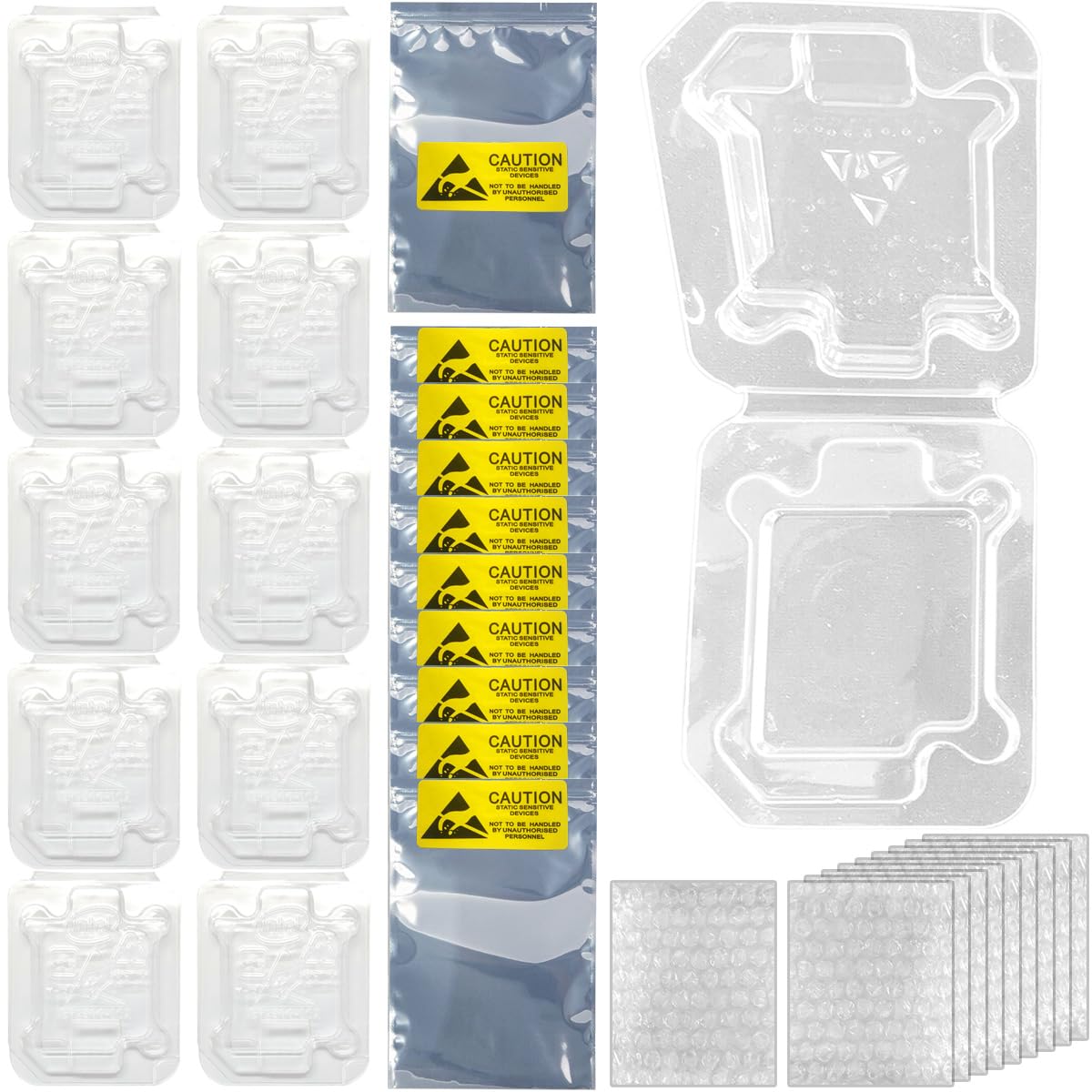 Xiatiaosann CPU-Gehäuseschale für Intel, Clamshell-Kunststoff für Intel 775/1155/1151/1150/1156, Schutzboxhalter verdickte Kunststoffschale, 10 Stück Xiatiaosann CPU-Gehäuseschale für Intel, Clamshell-Kunststoff für Intel 775/1155/1151/1150/1156, Schutzboxhalter verdickte Kunststoffschale, 10 Stück von Xiatiaosann