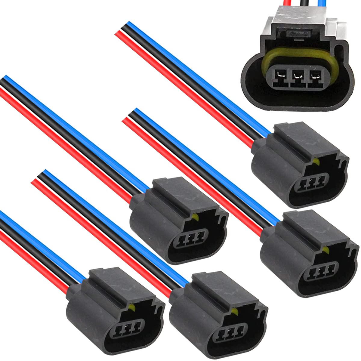 Xiatiaosann H13 9008 Lampenfassung Auto Scheinwerfer Stecker Weiblich Adapter Kabelbaum, 5 Stück LED Buchse Adapter Vorverkabelte Kabelbaumbuchse als Ersatz Xiatiaosann H13 9008 Lampenfassung Auto Scheinwerfer Stecker Weiblich Adapter Kabelbaum, 5 Stück LED Buchse Adapter Vorverkabelte Kabelbaumbuchse als Ersatz von Xiatiaosann