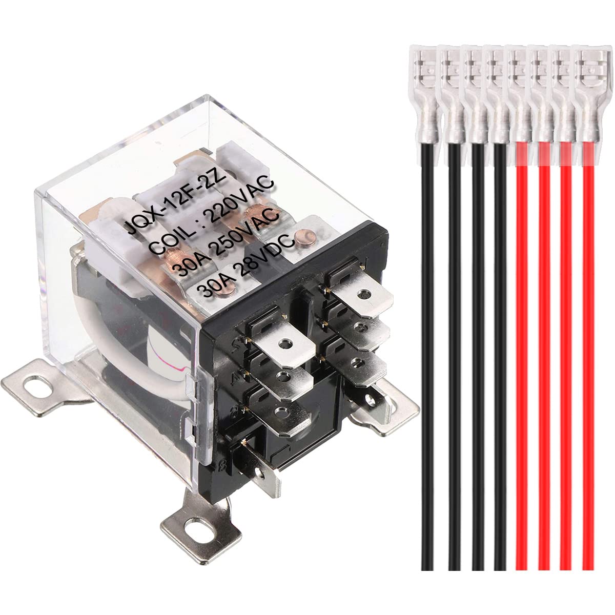 Xiatiaosann JQX-12F-2Z Spule 8 Pin General Purpose Power Relais, 30A DPDT 2NO 2NC Elektromagnetisches Relais Allzweck-Leistungsrelais Spule AC 220V für Fernbedienung, automatisches Steuersystem Xiatiaosann JQX-12F-2Z Spule 8 Pin General Purpose Power Relais, 30A DPDT 2NO 2NC Elektromagnetisches Relais Allzweck-Leistungsrelais Spule AC 220V für Fernbedienung, automatisches Steuersystem von Xiatiaosann