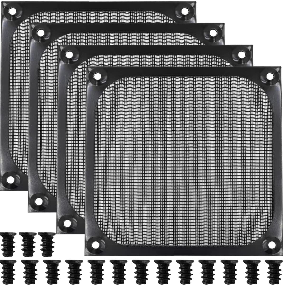 Xiatiaosann Staubfilter PC Gehäuse 120mm, Lüfterabdeckung, Computer PC Kühler Lüfter Lüftergitter Staubfilter Filtermatte Gehäuselüfter, 4 Stück Xiatiaosann Staubfilter PC Gehäuse 120mm, Lüfterabdeckung, Computer PC Kühler Lüfter Lüftergitter Staubfilter Filtermatte Gehäuselüfter, 4 Stück von Xiatiaosann