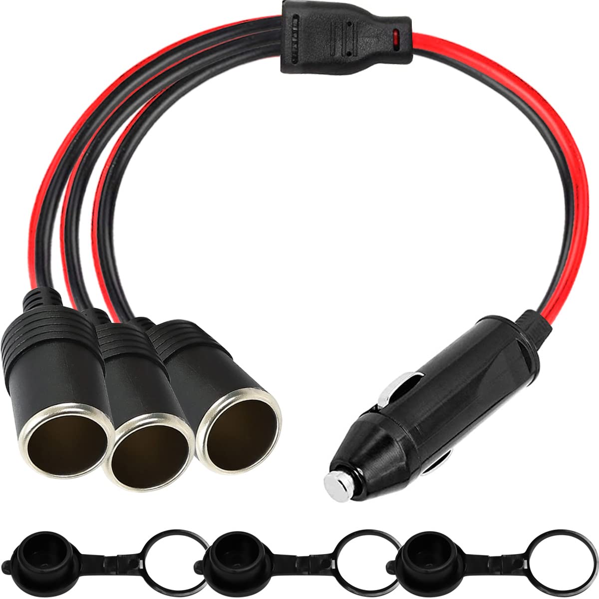 Xiatiaosann Zigarettenanzünder Stecker 12V KFZ Stecker Adapter, 1 bis 3 Zigarettenanzünder Splitter, Steckdosen zum Hinzufügen von Fahrzeugelektronik Xiatiaosann Zigarettenanzünder Stecker 12V KFZ Stecker Adapter, 1 bis 3 Zigarettenanzünder Splitter, Steckdosen zum Hinzufügen von Fahrzeugelektronik von Xiatiaosann