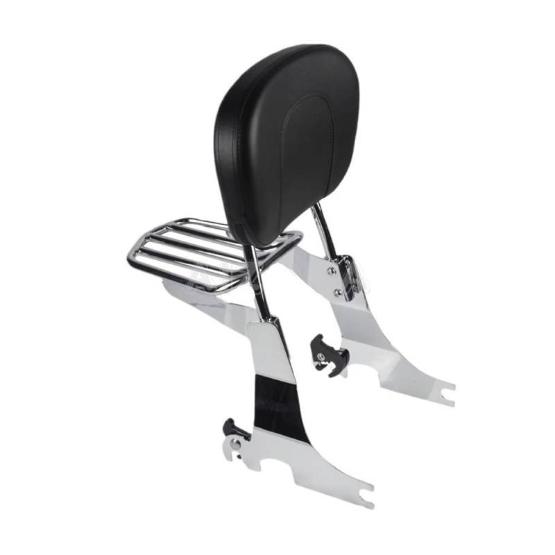 Für Sportster Für XL 1200 883 Für Hugger 94-03 Hinten Passagier Gepäck Rack Motorrad Rückenlehne Rückenlehnenpolster(ColorSilver) von Xiayao