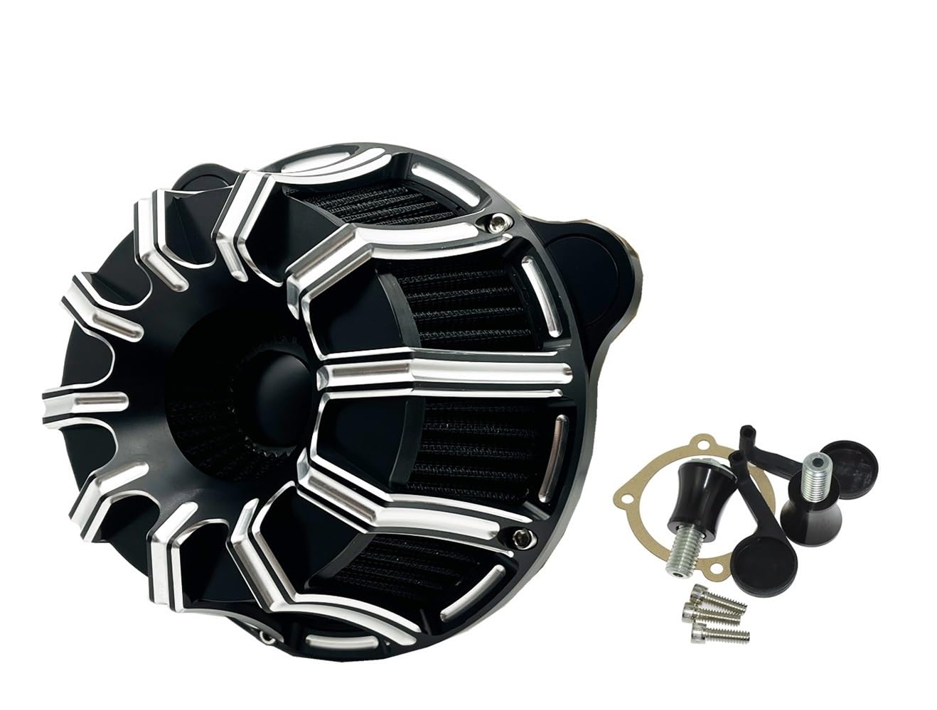 Xiayao Für 883 1200 Motorrad Luftfilter Reiniger Intake Filter Motorrad Luftfilter Stapel Vergaser Motorrad Luftfilter(Color-b) von Xiayao