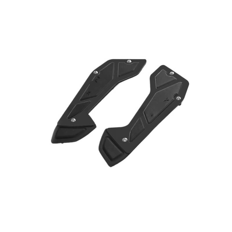 Xiayao Für NMax 125 150 155 Für NMax125 Für NMax150 Für NMax155 2021 2022 2023- Motorrad-Fußstütze Fußpolster Pedalplatte Pedale Fußstützen(Black - Front) von Xiayao