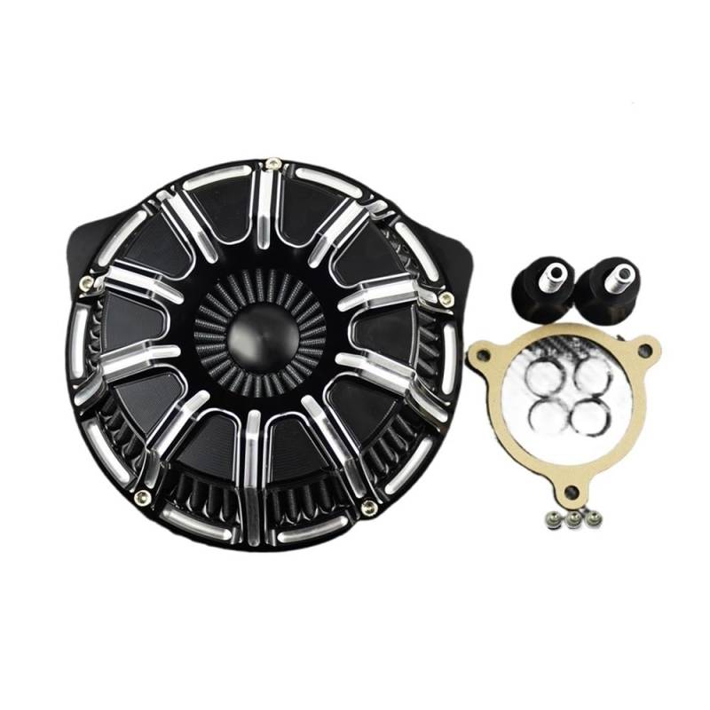 Xiayao Für XL 883 Motorrad Luftfilter Intake Reiniger Aluminium Motorrad Luftfilter Reiniger Ersatz Motorrad Luftfilter(D Air Filter) von Xiayao
