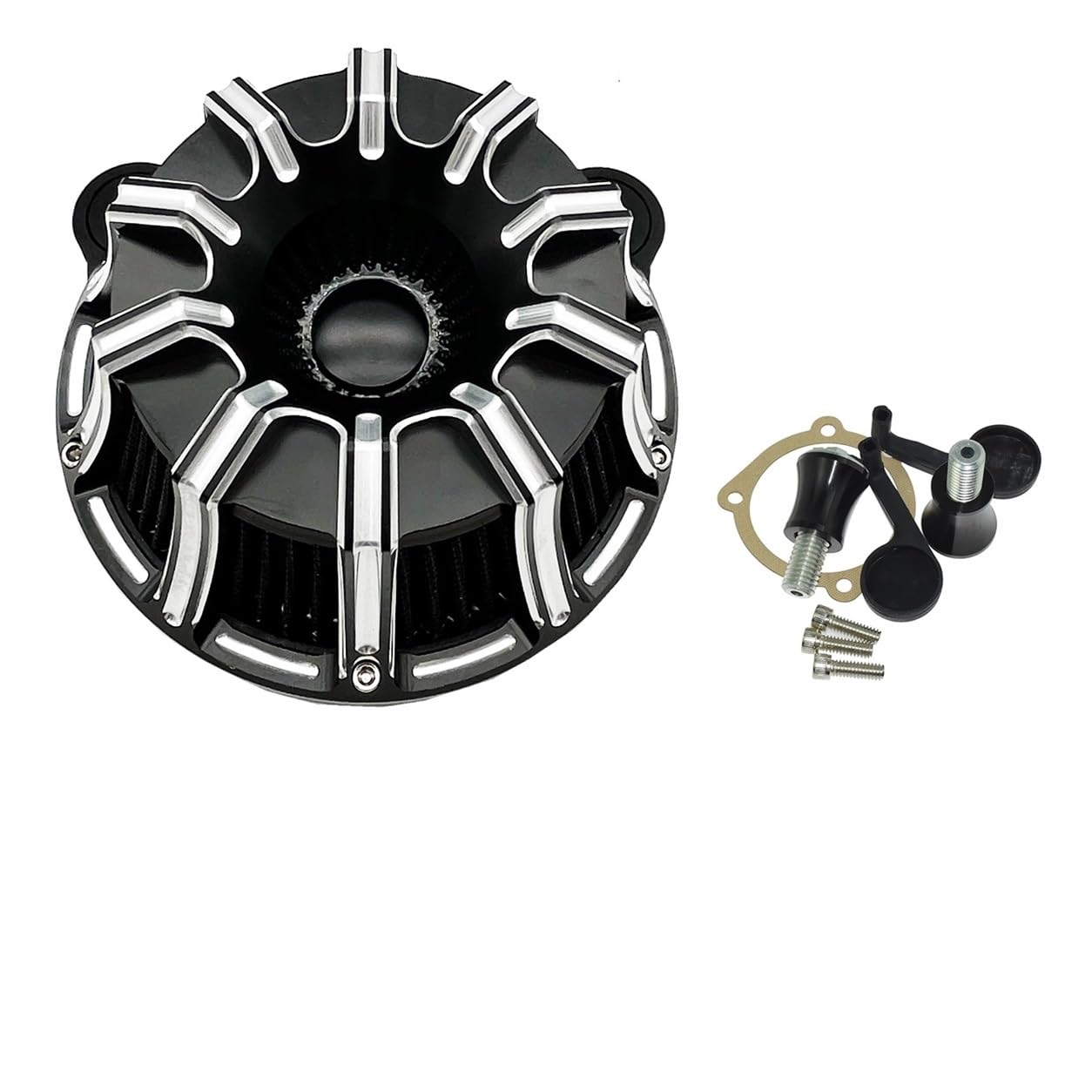 Xiayao Für XL883 1200 48 Motorrad Luftfilter Luftfilter Motorrad Luftfilter Stapel Vergaser Motorrad Luftfilter(Color-b) von Xiayao