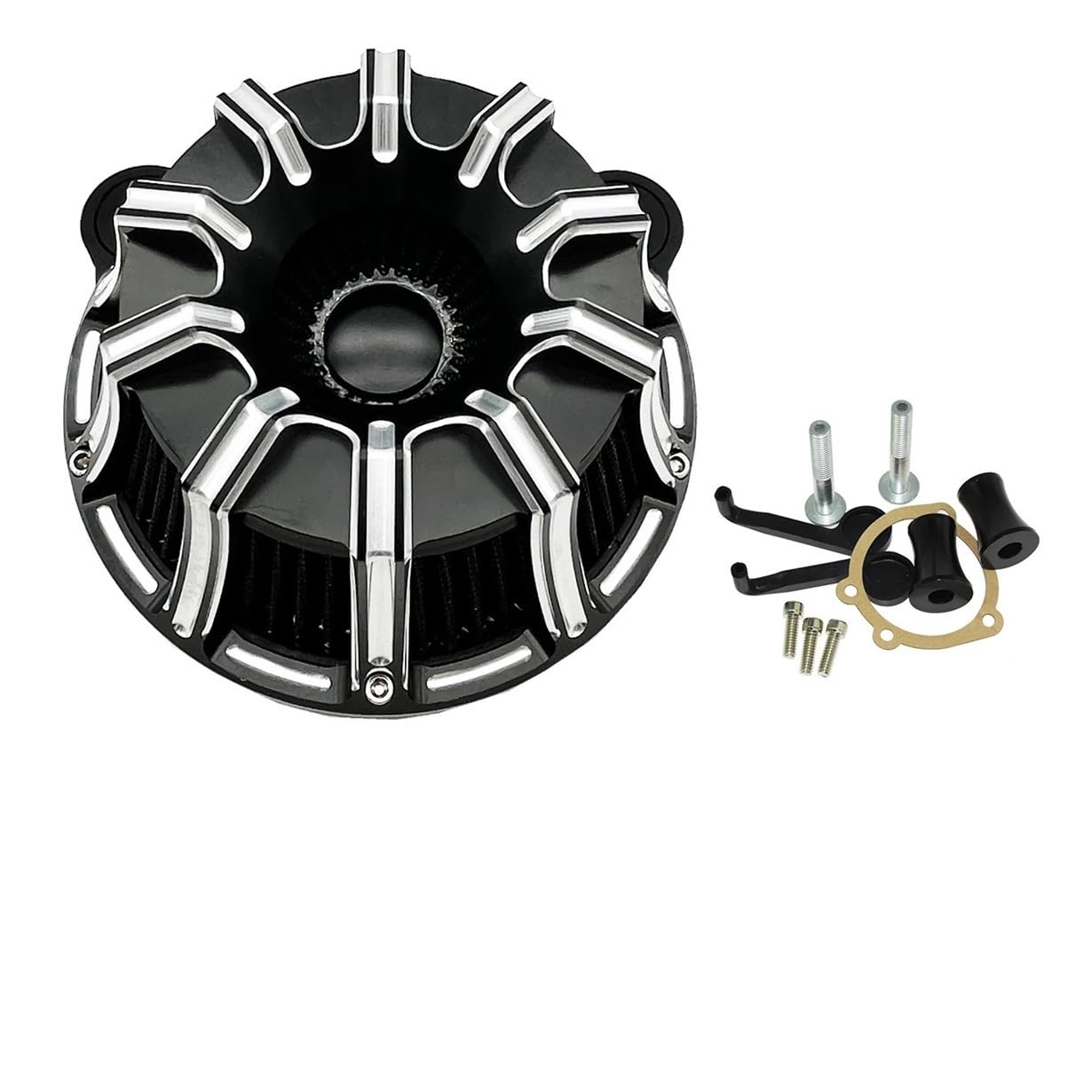 Xiayao Für XL883 1200 48 Motorrad Luftfilter Luftfilter Motorrad Luftfilter Stapel Vergaser Motorrad Luftfilter(Color-q) von Xiayao