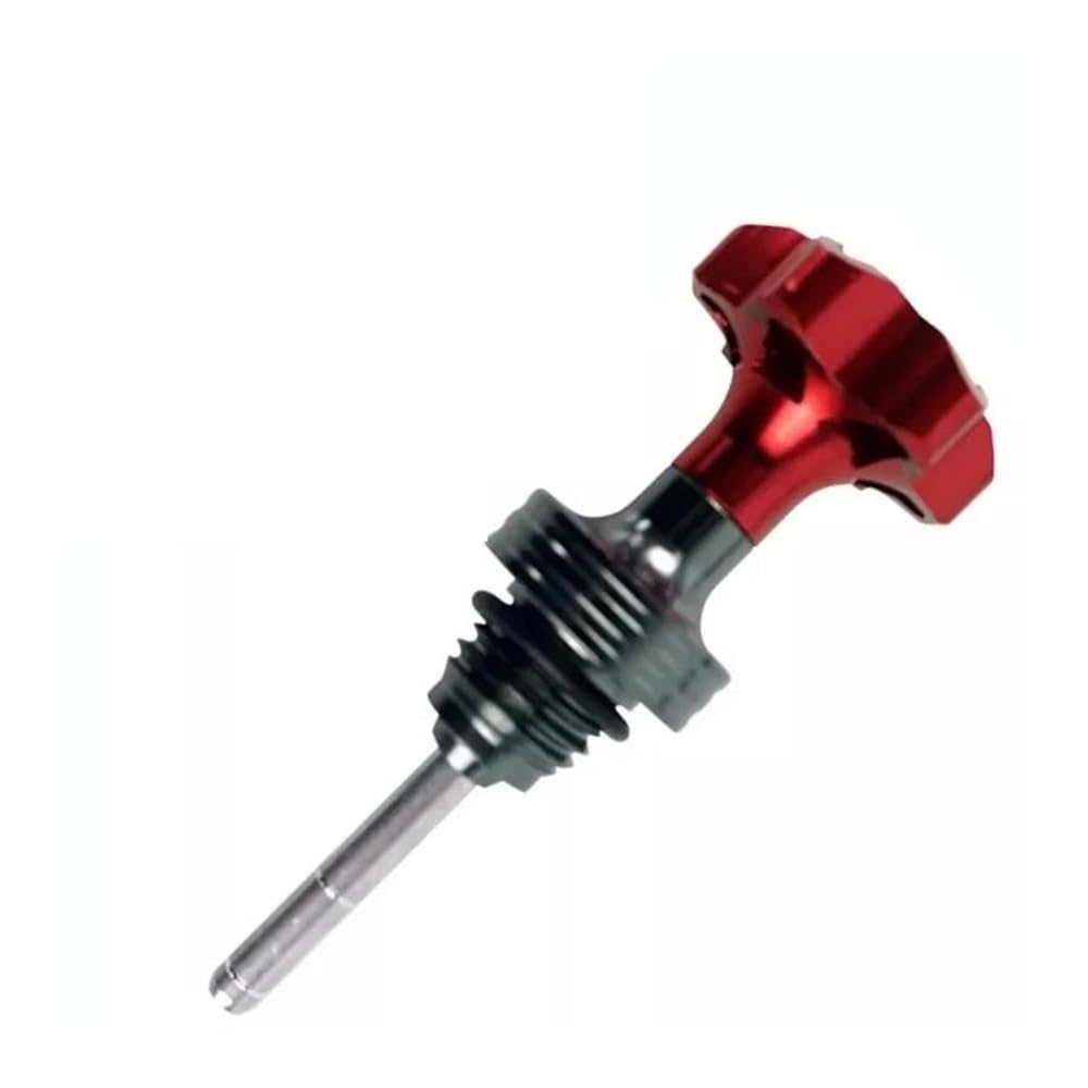 Xiayao Ölmessstab Roller Motorrad Motor Ölmessstab Einfüllckel Motor Kurbelgehäuse Ölstandsanzeige(Red) von Xiayao