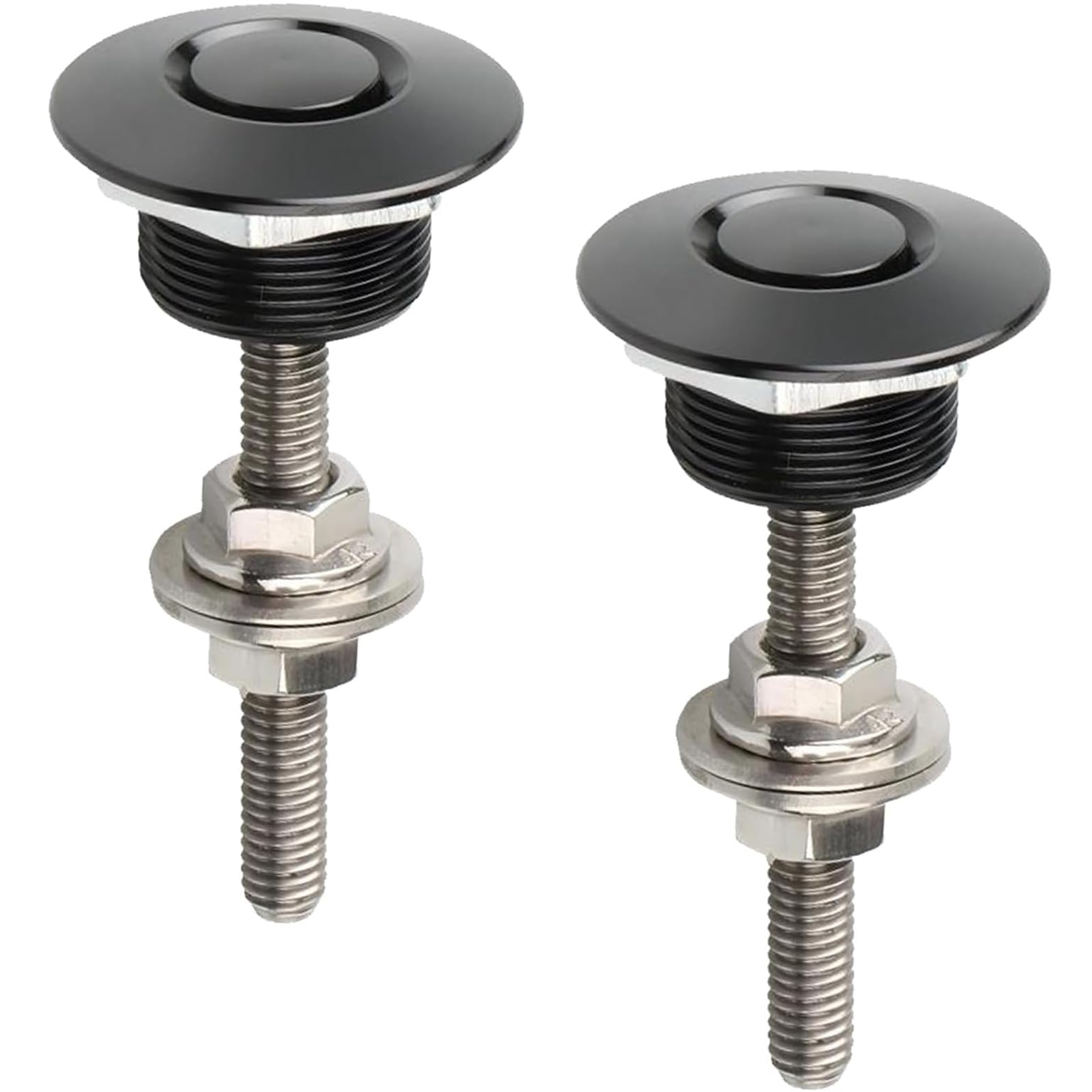 2 Stück Bonnet Lock Schnellverschluss, Lock Latch Motorhaubenschloss, Aluminium Hood Pin Bumper Quick Release, Aluminiumlegierung Motorhauben Pin Lock Clip, Druckknopf Stoßstangenclip 2 Stück Bonnet Lock Schnellverschluss, Lock Latch Motorhaubenschloss, Aluminium Hood Pin Bumper Quick Release, Aluminiumlegierung Motorhauben Pin Lock Clip, Druckknopf Stoßstangenclip von Xiciki
