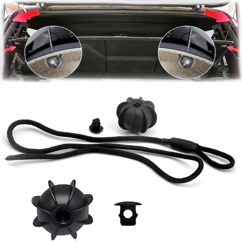 Xiciki 4 Stück halteband hutablage,1K6863447A,Hintern Halteband für Audi,für vw golf,hutablage auto halterung für Audi Hutablage,hutablage auto zubehör für golf,Auto Universal Haltebänder von Xiciki