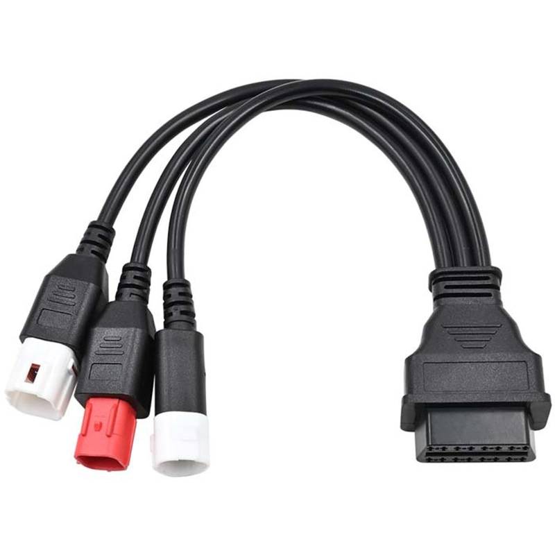 Xiciki Passend für Yamaha 3 4 6 Pin OBD2 Diagnosekabel OBD Fehlercodeleser Adapter Motorrad OBD-II Motorsystem Diagnosewerkzeuge Motorrad, Motorradteile nur kompatibel mit Yamaha Motorrad von Xiciki